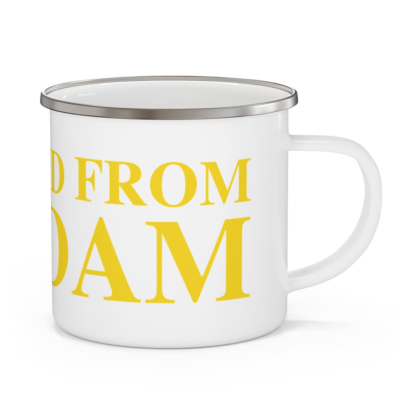 Just a kid from Haddam Enamel Camping Mug