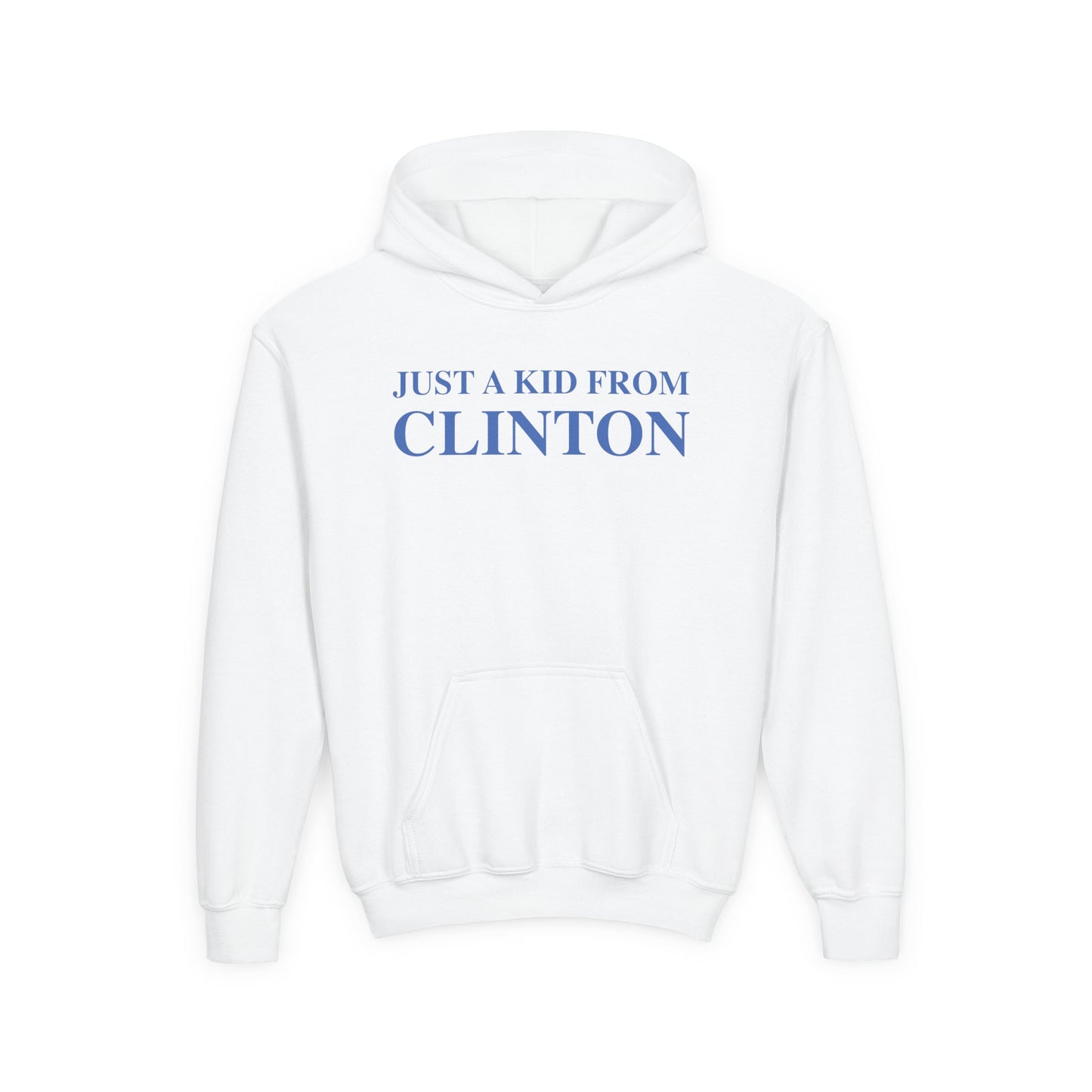 Just a kid from Clinton Youth Heavy Blend Hooded Sweatshirt