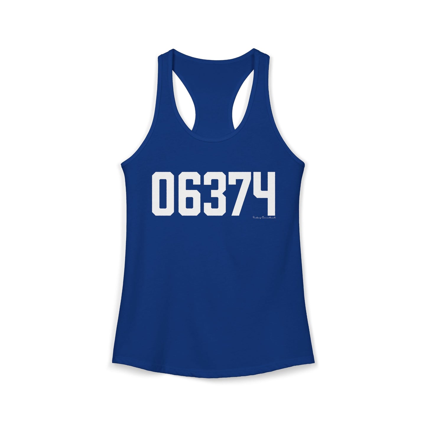 06374 Plainfield CT Zip Code Women's Ideal Racerback Tank Top