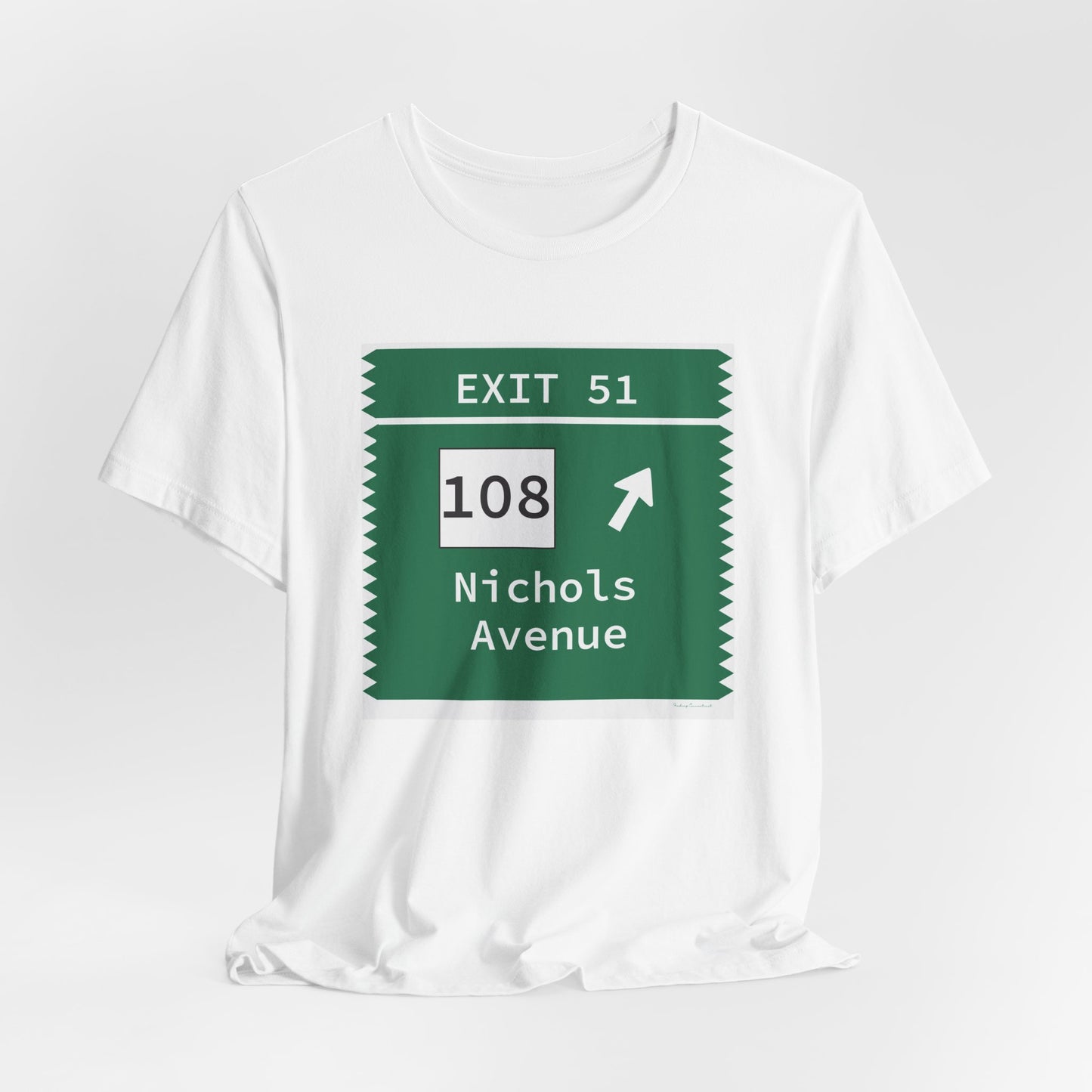 Vintage Merritt Parkway Exit 51 Sign Unisex Jersey Short Sleeve T-Shirt