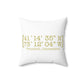 Trumbull Coordinates Spun Polyester Square Pillow