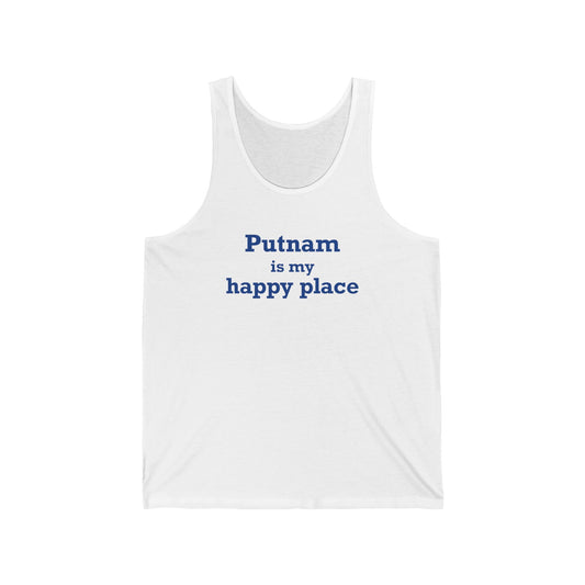 Putnam is My Happy Place Unisex Jersey Tank Top