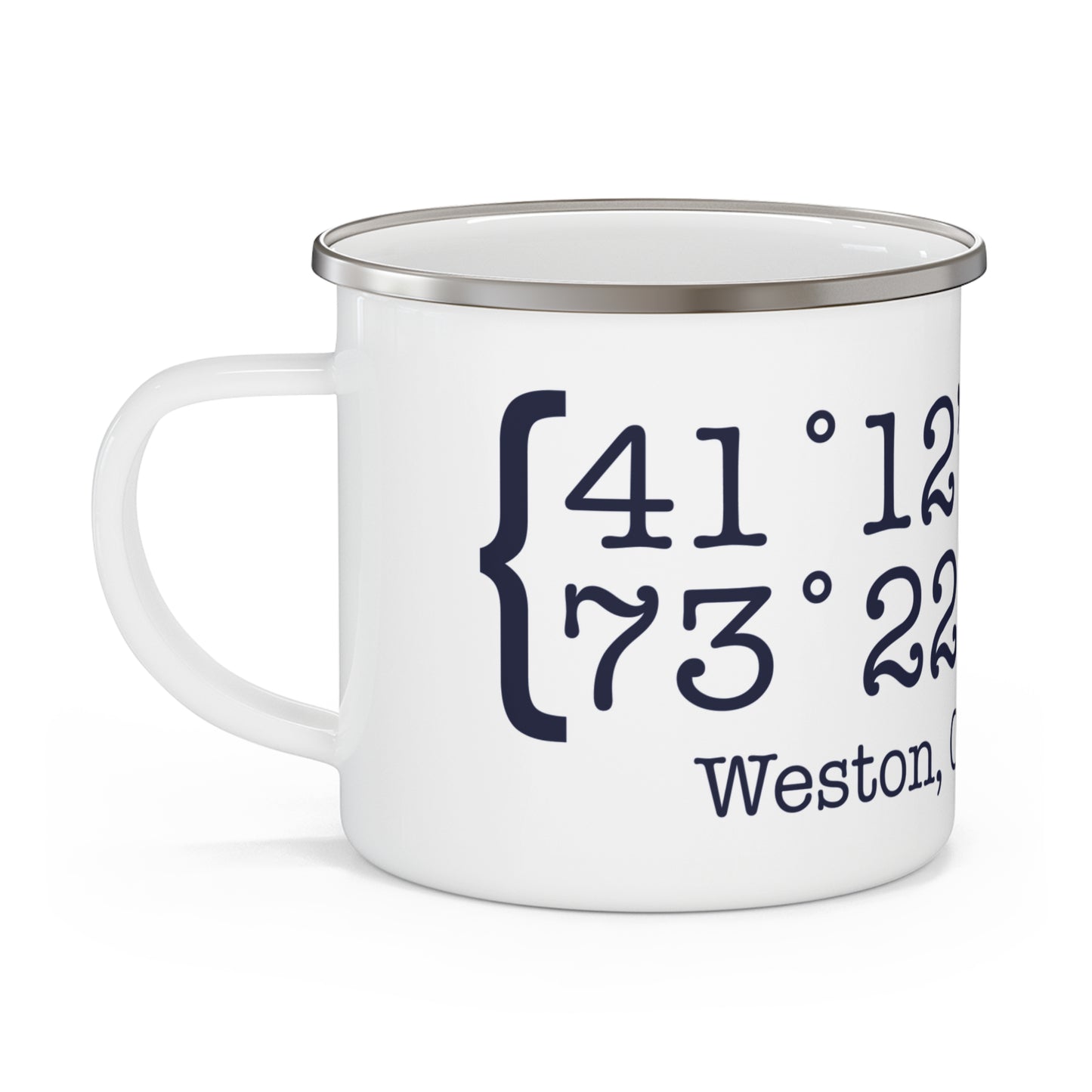 Weston Coordinates Enamel Camping Mug
