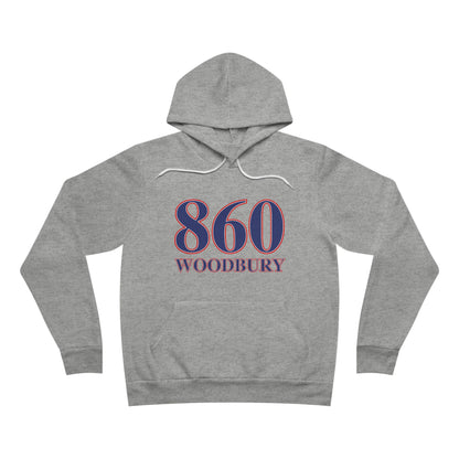 860 Woodbury Red White & Blue Unisex Sponge Fleece Pullover Hoodie