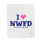 I Heart NWFD Velveteen Plush Blanket