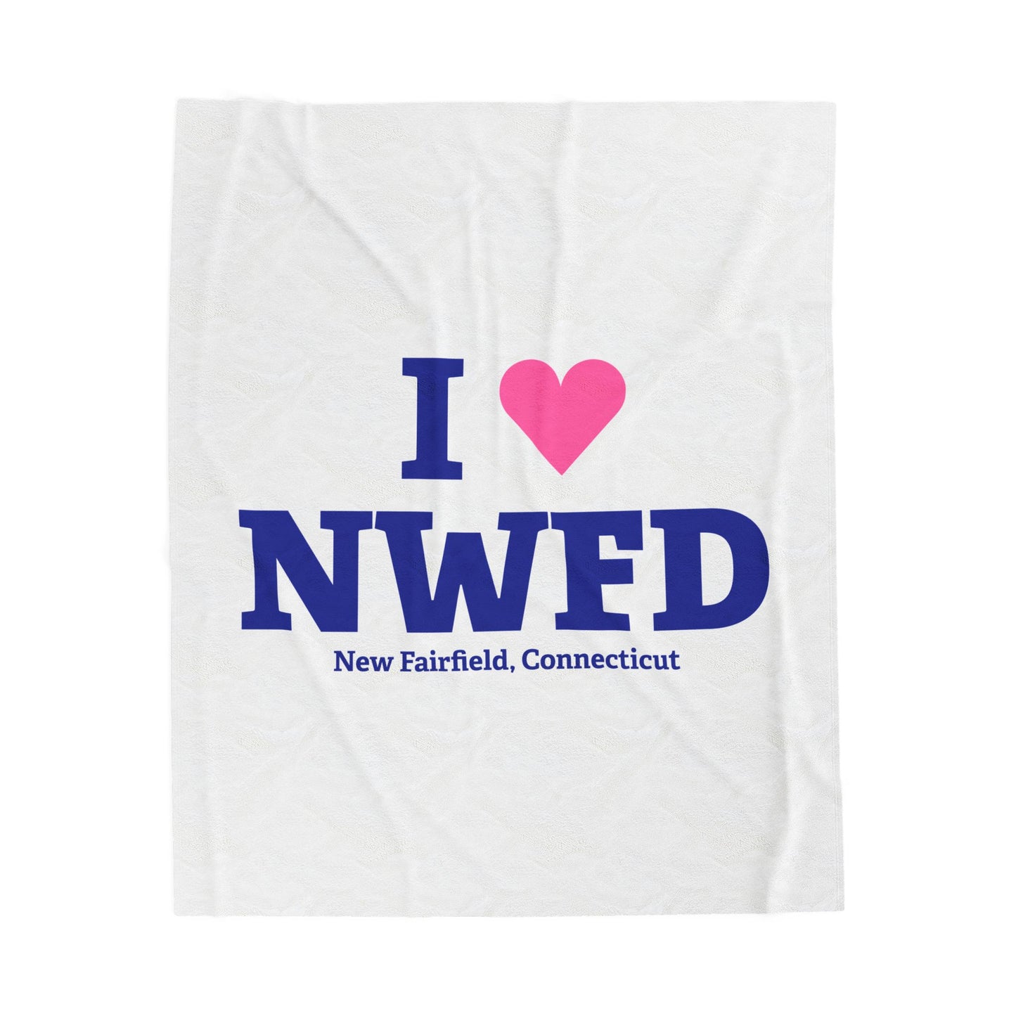 I Heart NWFD Velveteen Plush Blanket