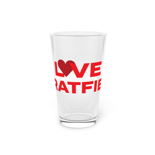 Love Stratfield Pint Glass, 16oz