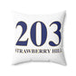 203 Strawberry Hill Spun Polyester Square Pillow