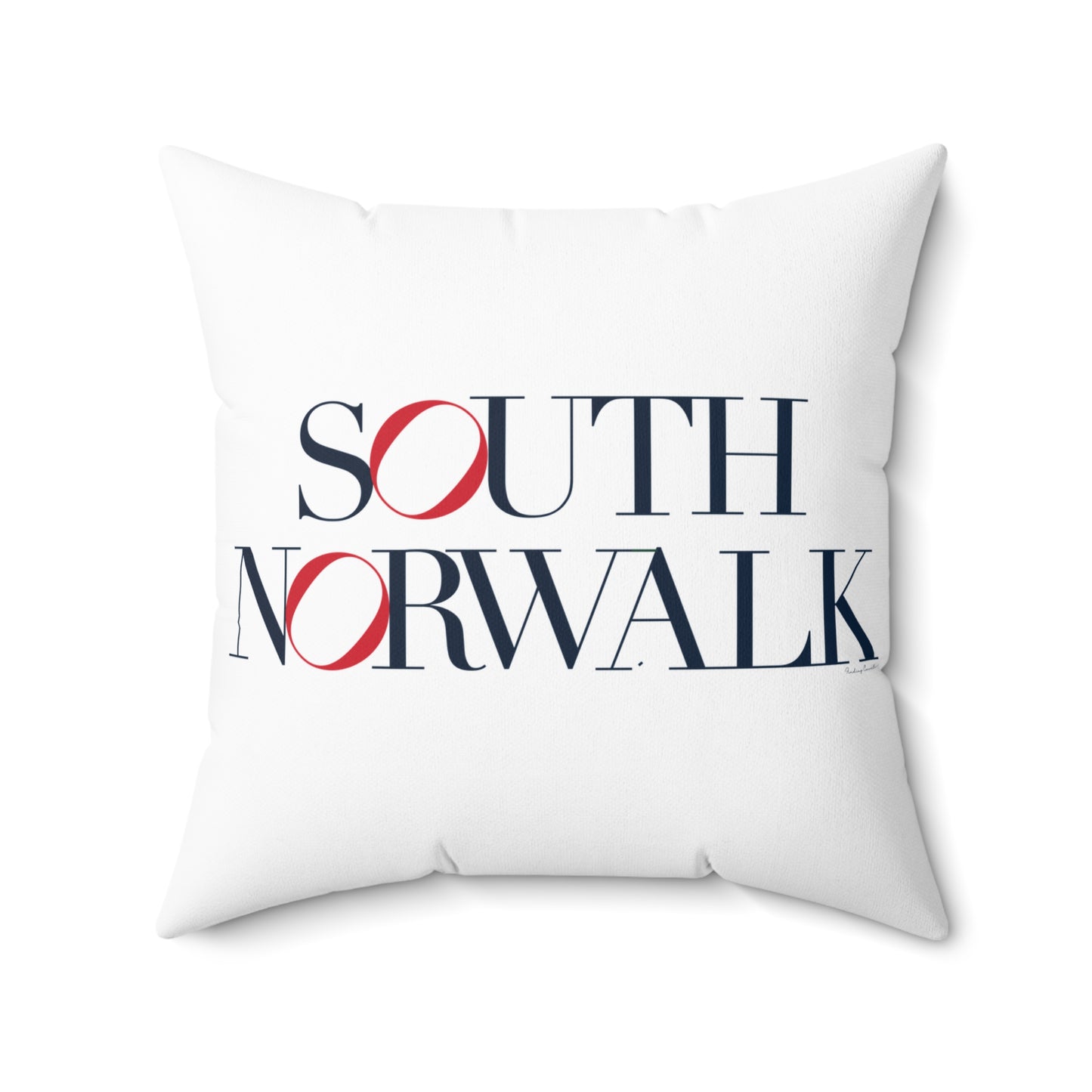 41 Tilt South Norwalk Spun Polyester Square Pillow