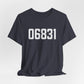 06831 - Greenwich CT Zip Code Unisex Jersey Short Sleeve T-Shirt