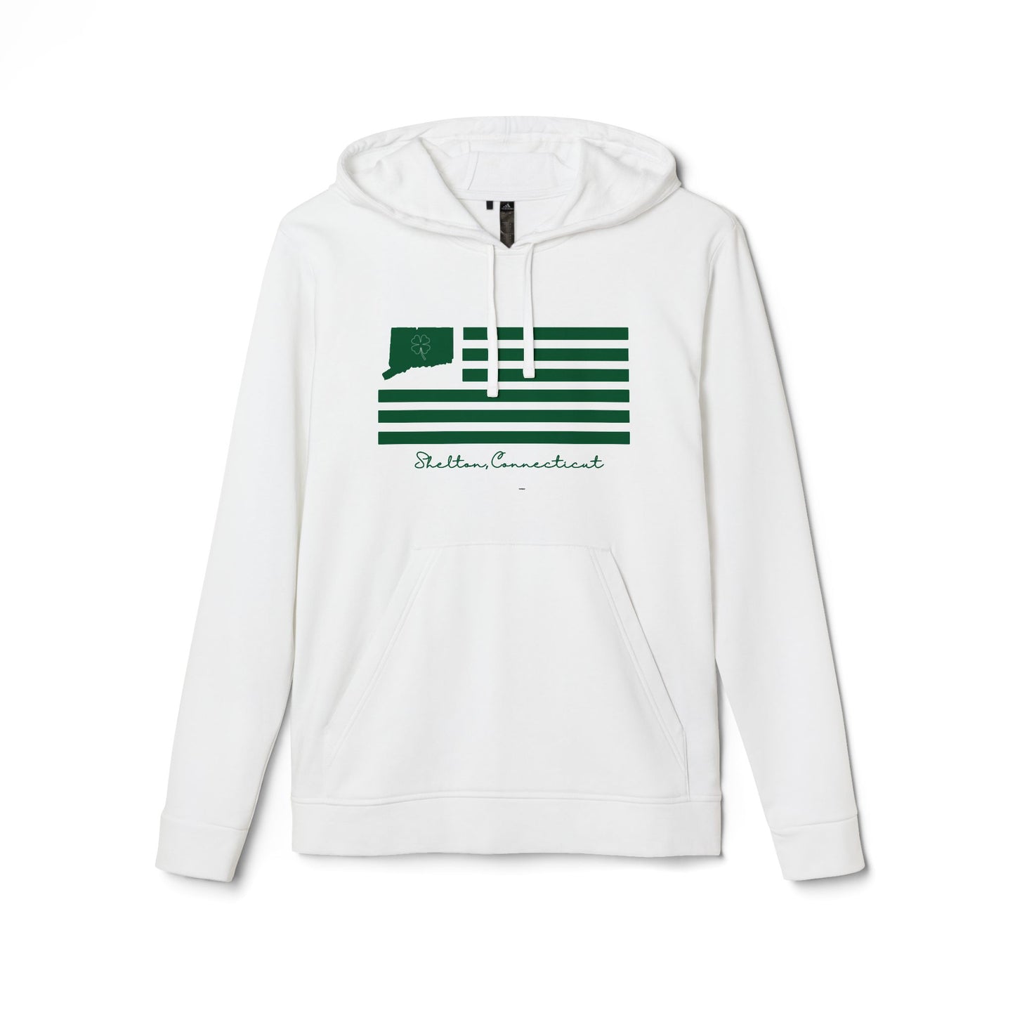 Shelton Connecticut St Patrick’s Day Flag adidas Unisex Fleece Hoodie