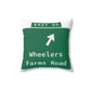 Vintage WCP Exit 55 Sign Spun Polyester Square Pillow
