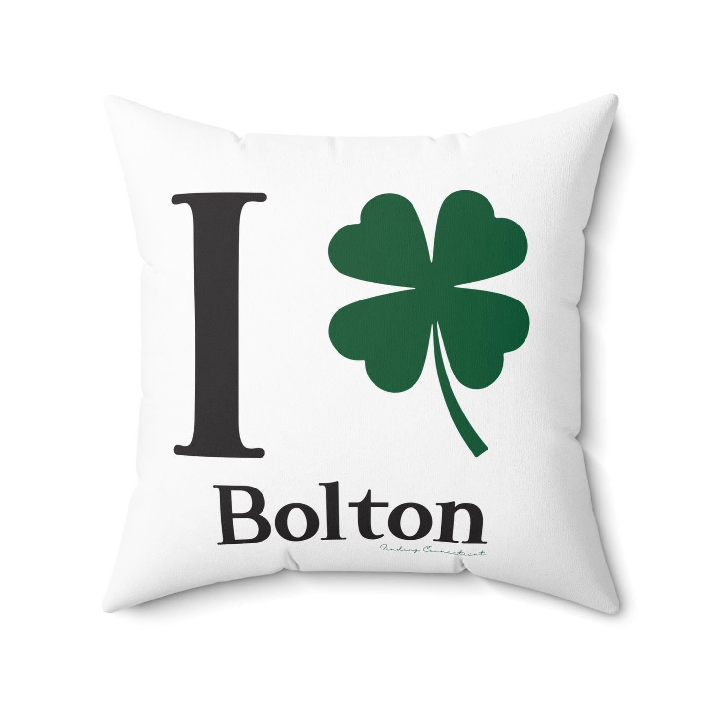 I Clover Bolton Spun Polyester Square Pillow
