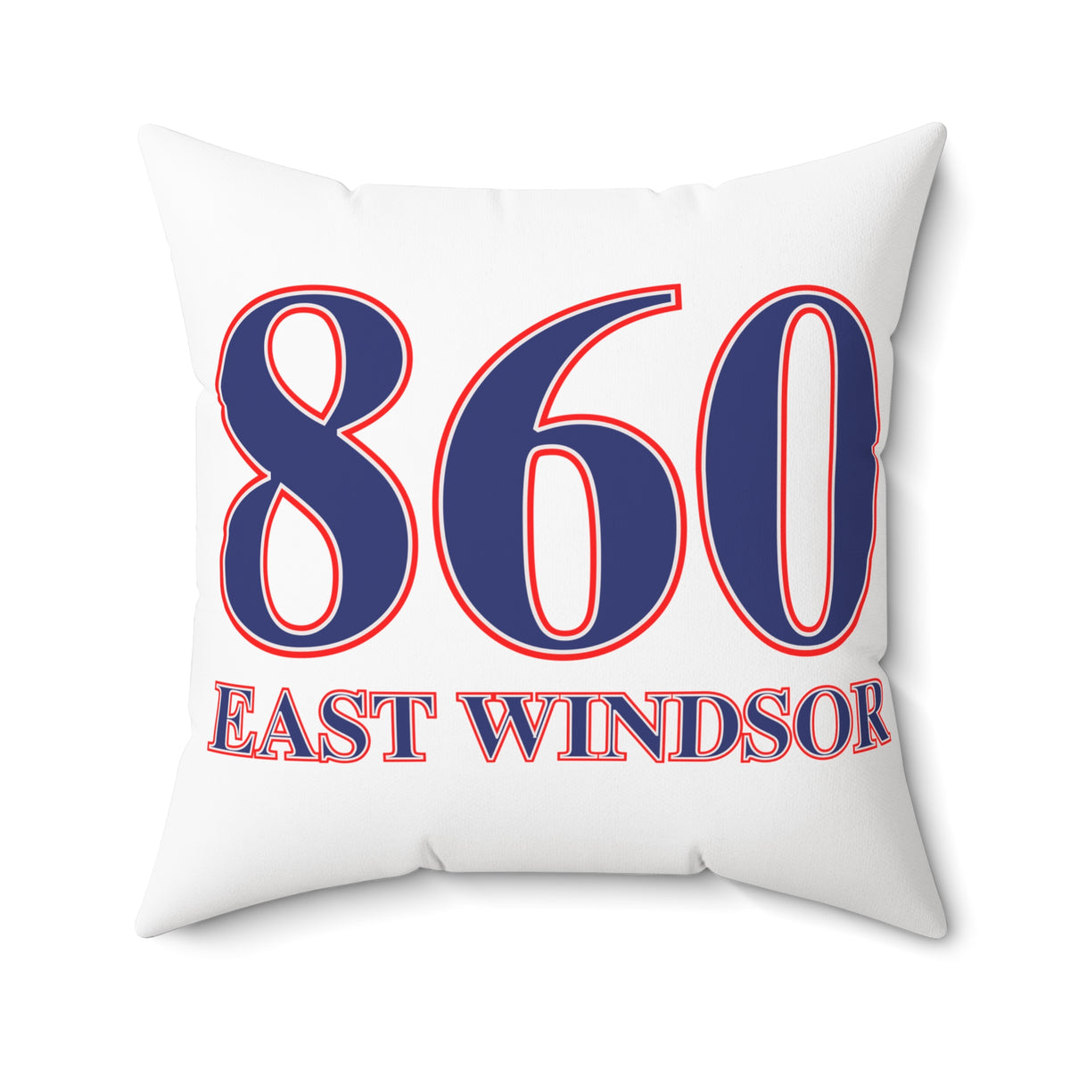 860 East Windsor Red, White & Blue Spun Polyester Square Pillow