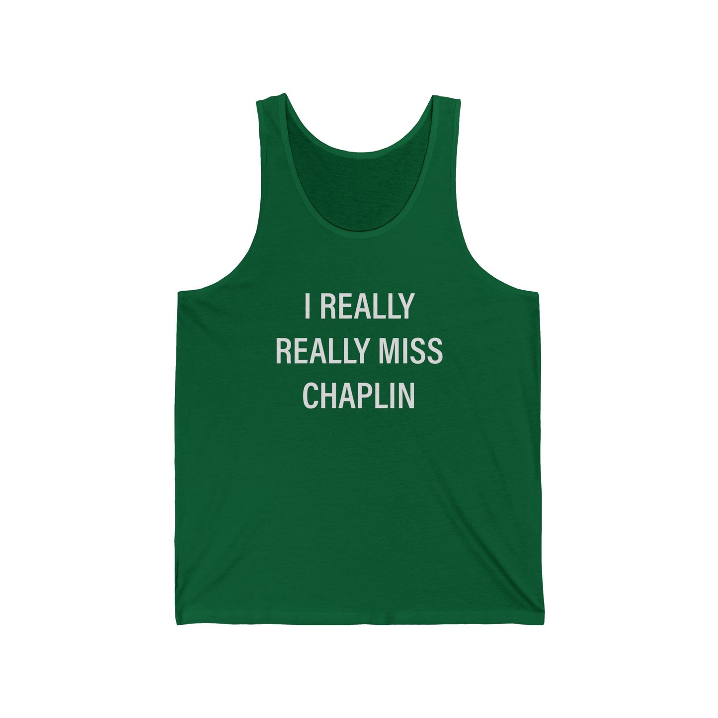 I Really Really Miss Chaplin Unisex Jersey Tank Top