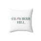 41 Tilt Strawberry Hill Spun Polyester Square Pillow