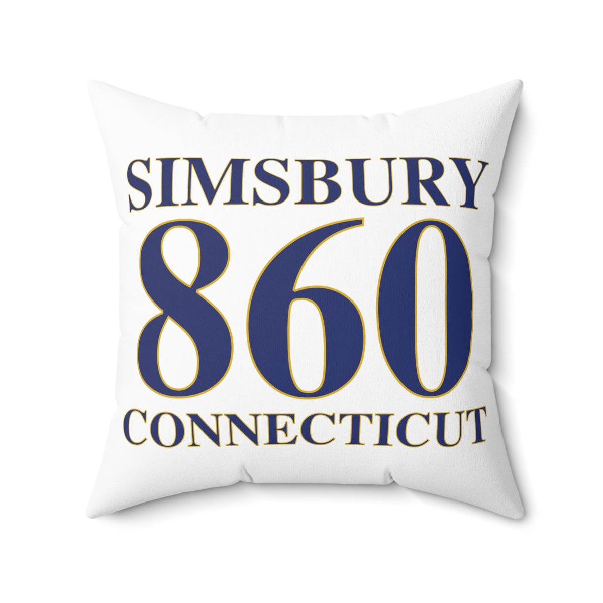 Simsbury 860 Connecticut Polyester Square Pillow