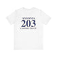 Ansonia 203 Connecticut Jersey Short Sleeve T-Shirt