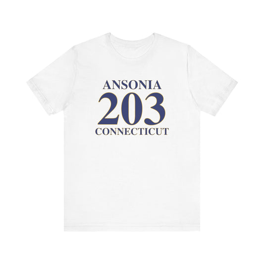 Ansonia 203 Connecticut Jersey Short Sleeve T-Shirt