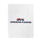 Love Greens Farms Velveteen Plush Blanket