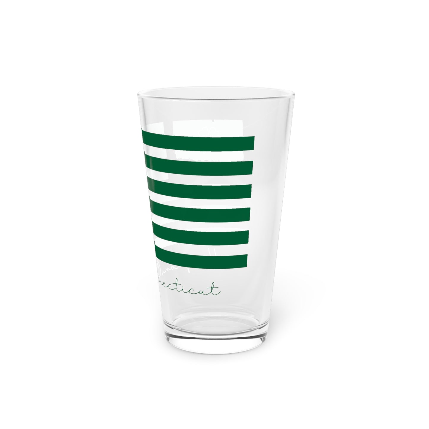 Hampton Connecticut St. Patrick’s Day Flag  Pint Glass, 16oz
