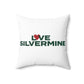 Love Silvermine Spun Polyester Square Pillow