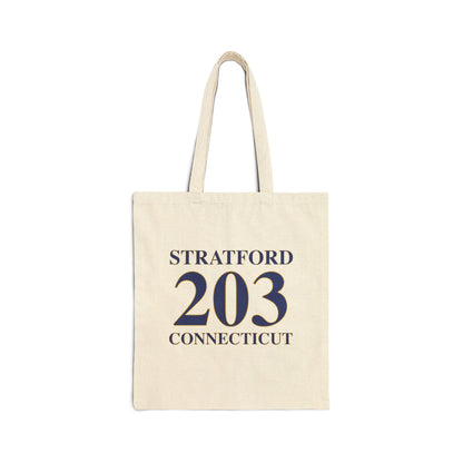 Stratford 203 Connecticut  Cotton Canvas Tote Bag