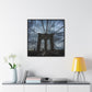 In the middle of the bridge Gallery Canvas Wraps, Square Frame