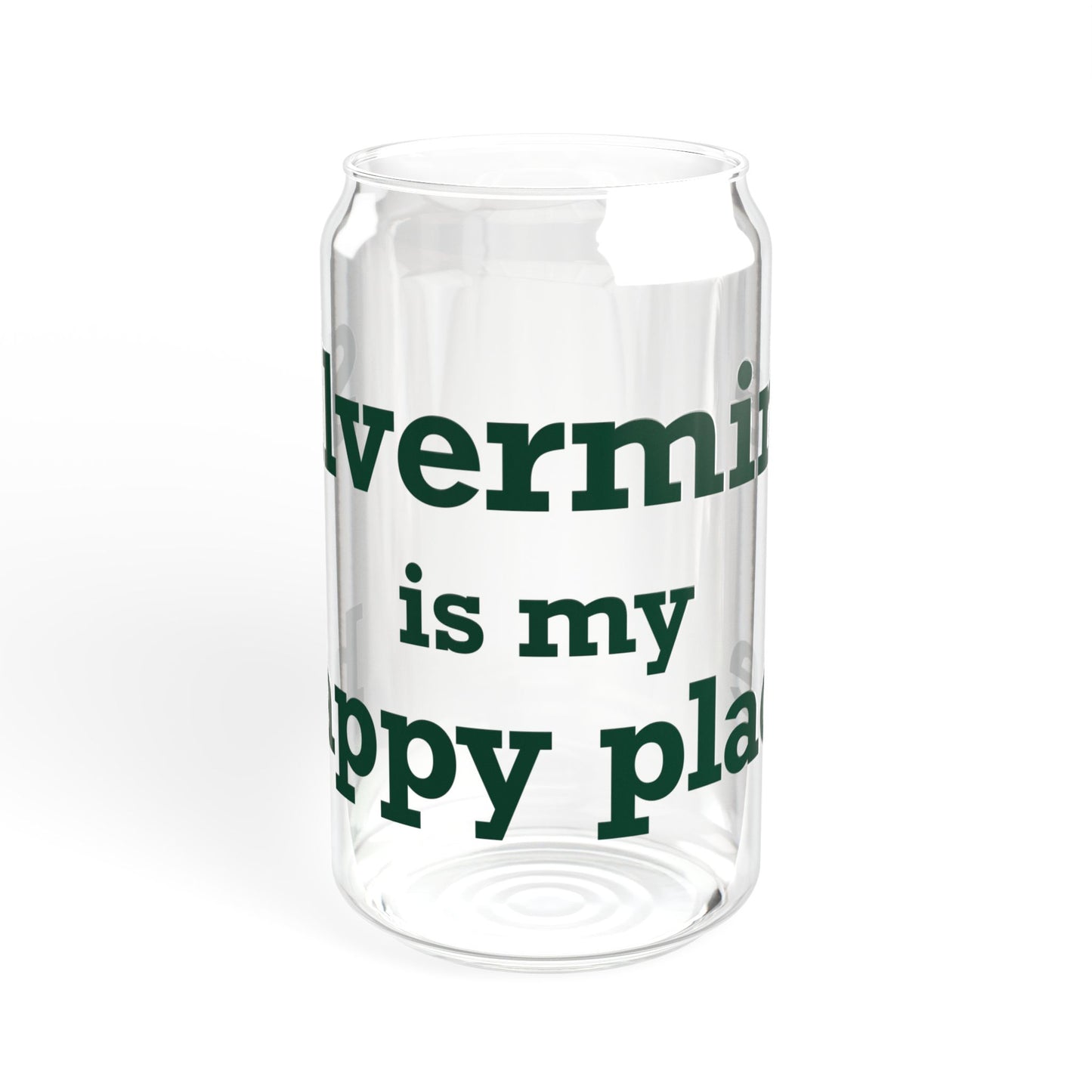 Silvermine is My Happy Place Sipper Glass, 16oz
