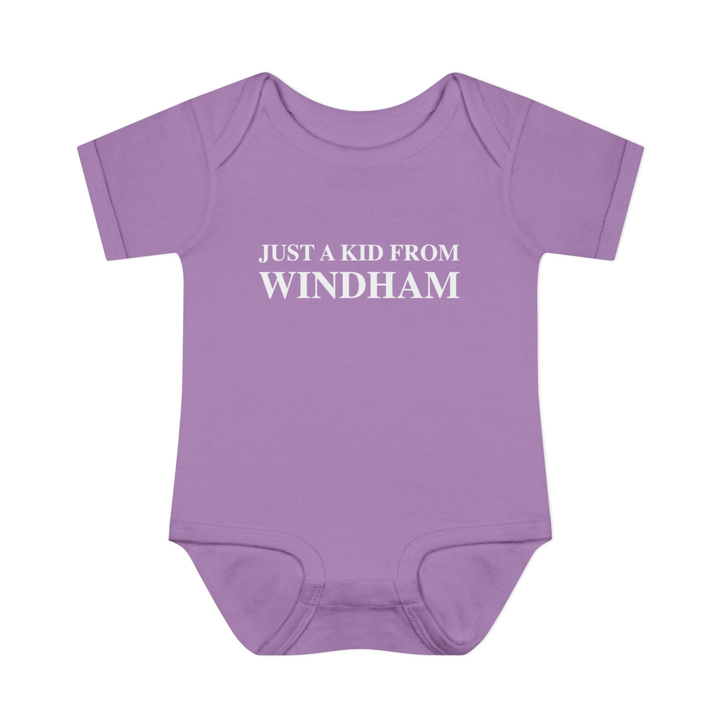 Just a kid from Windham Infant Baby Rib Bodysuit
