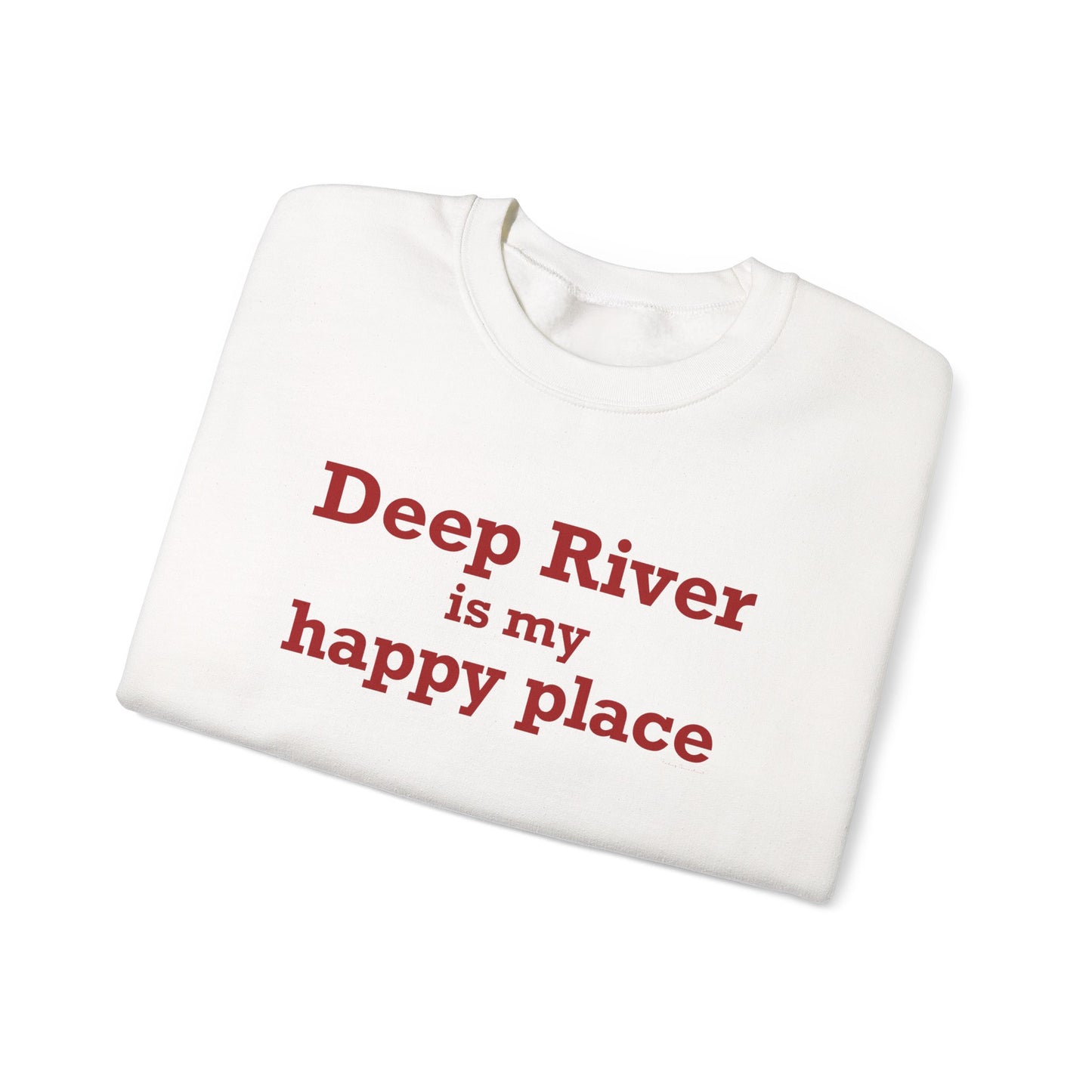 Deep River is My Happy Place Unisex Heavy Blend™ Crewneck Sweatshirt