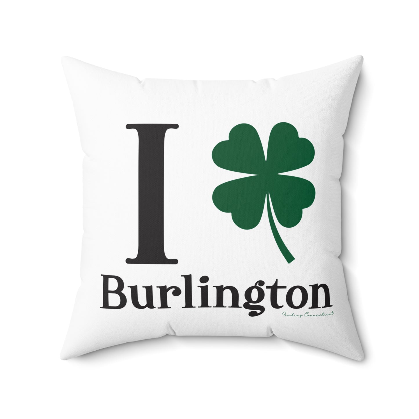 I Clover Burlington Spun Polyester Square Pillow