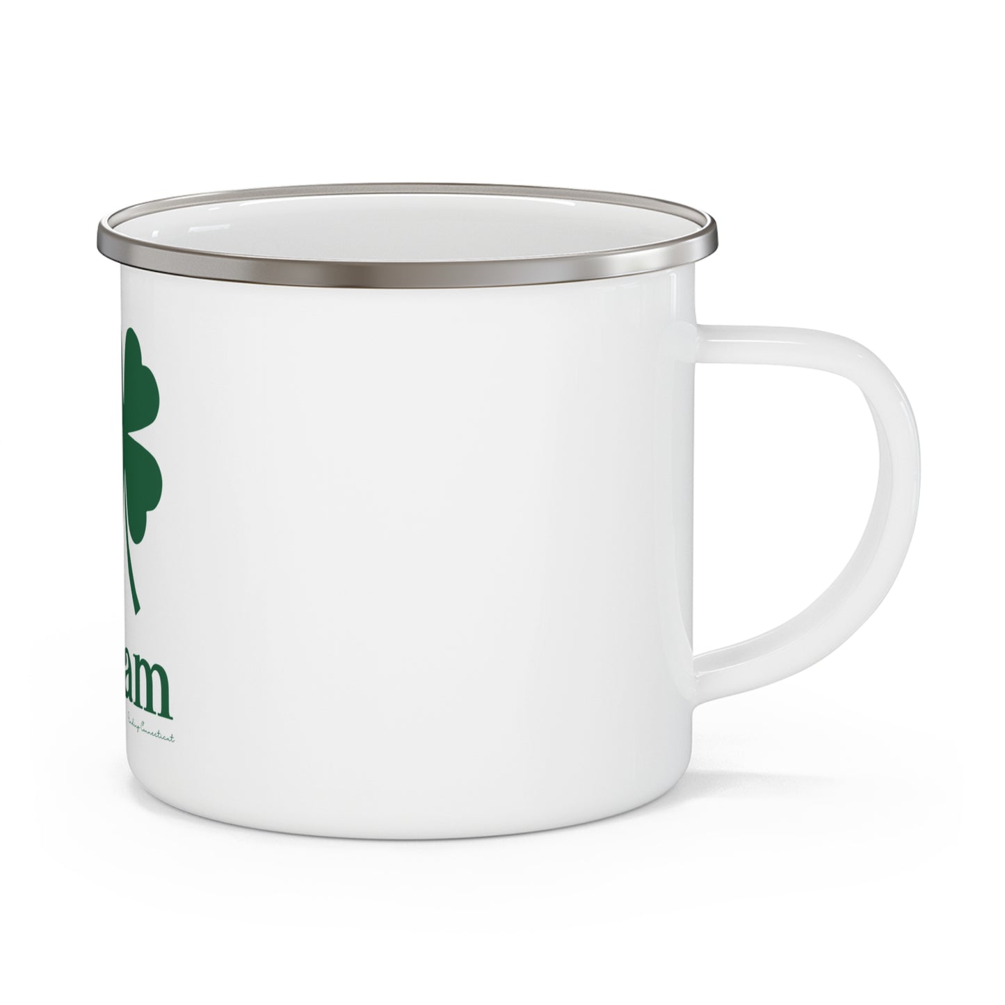 I Clover Putnam Enamel Camping Mug