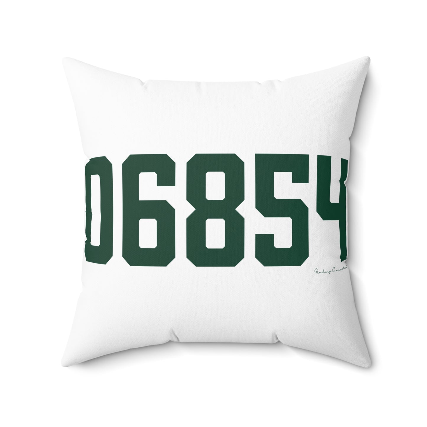 06854 Norwalk Connecticut Zip Code Spun Polyester Square Pillow