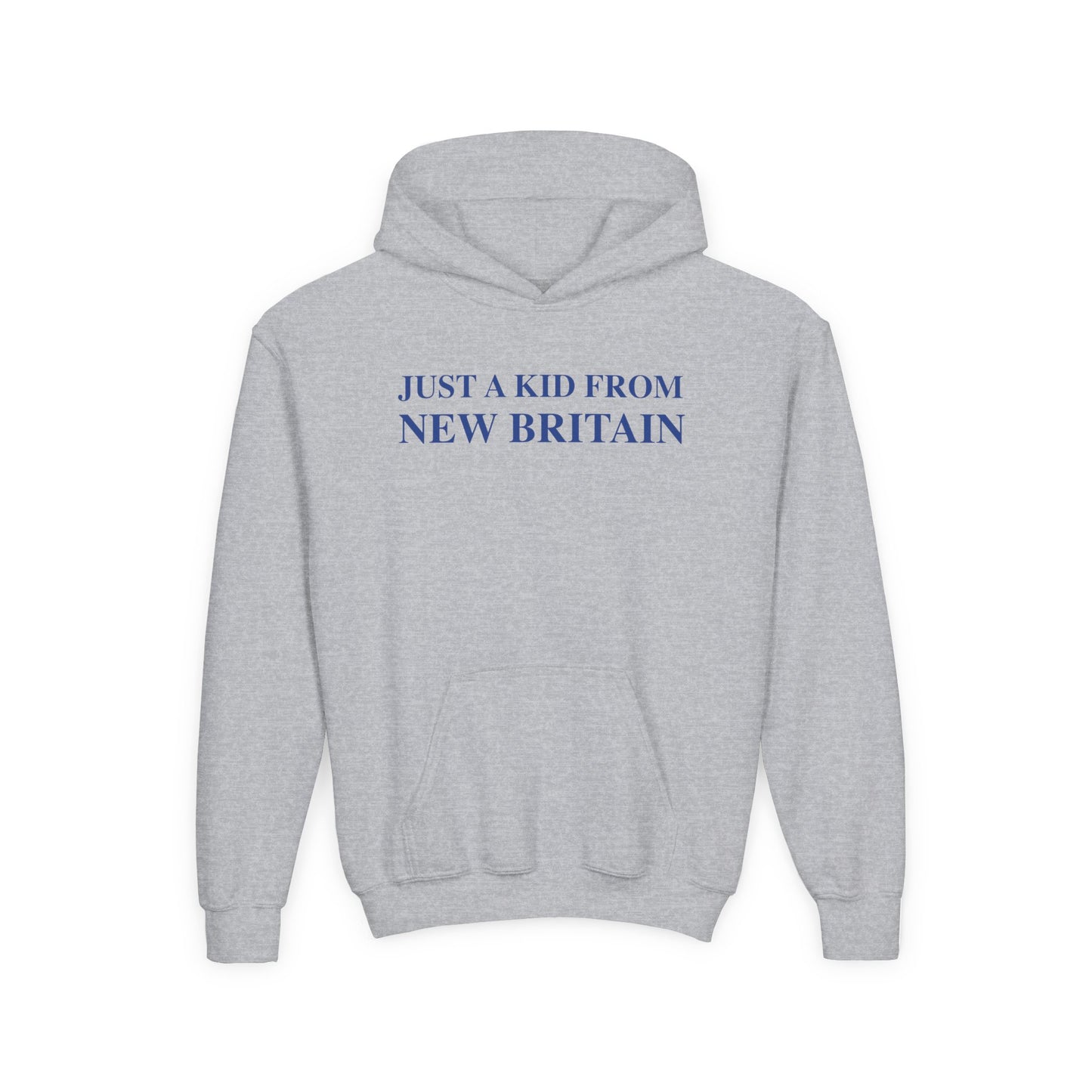 Just a kid from New Britain Youth Heavy Blend Hooded Sweatshirt