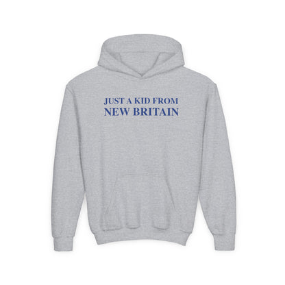 Just a kid from New Britain Youth Heavy Blend Hooded Sweatshirt