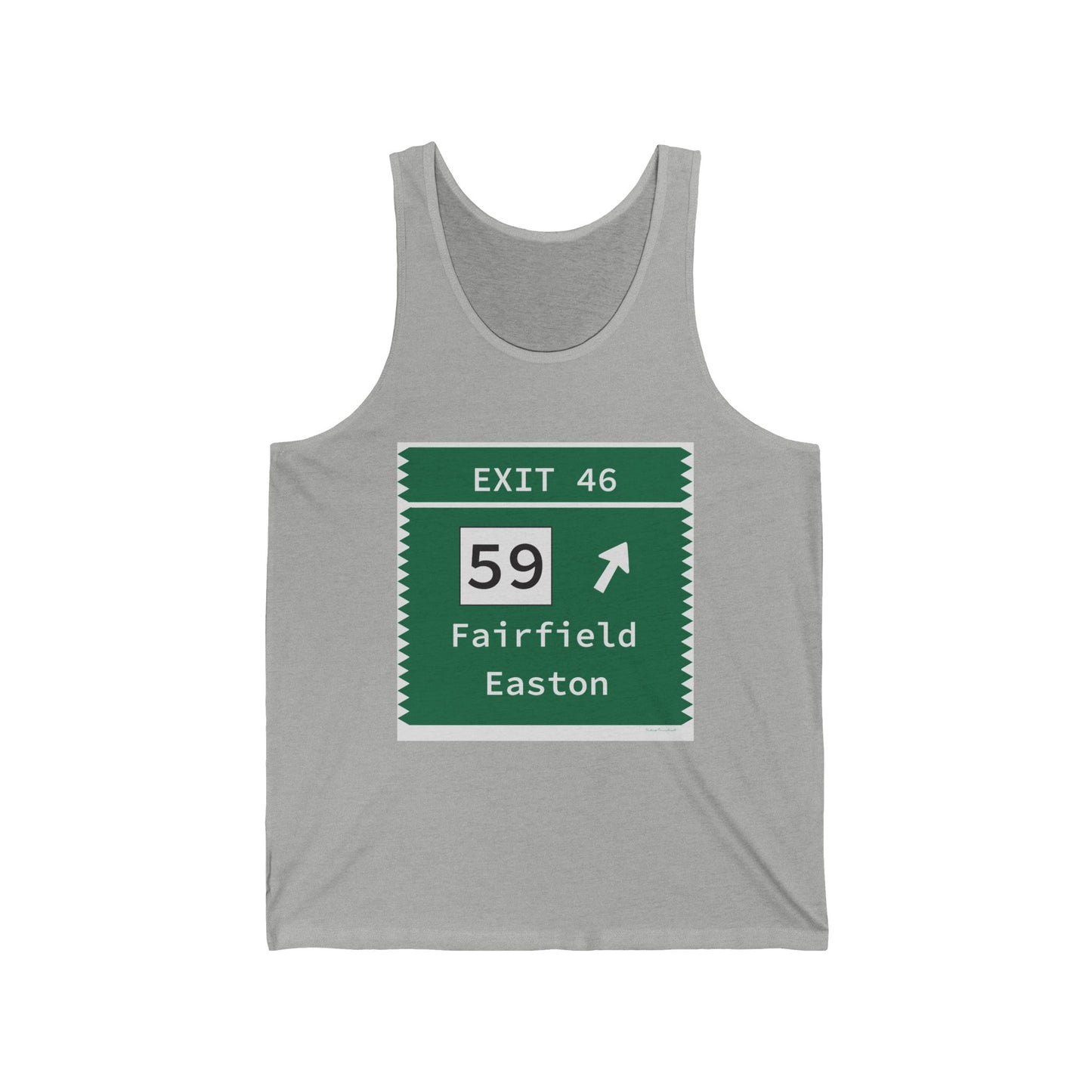 Vintage Merritt Parkway Exit 46 Sign Unisex Jersey Tank Top