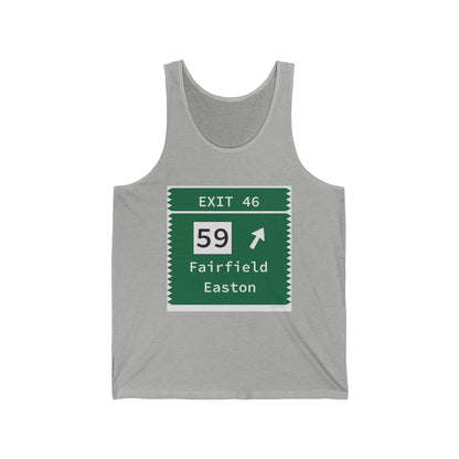 Vintage Merritt Parkway Exit 46 Sign Unisex Jersey Tank Top
