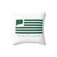 Chester Connecticut St. Patrick’s Day Flag Spun Polyester Square Pillow