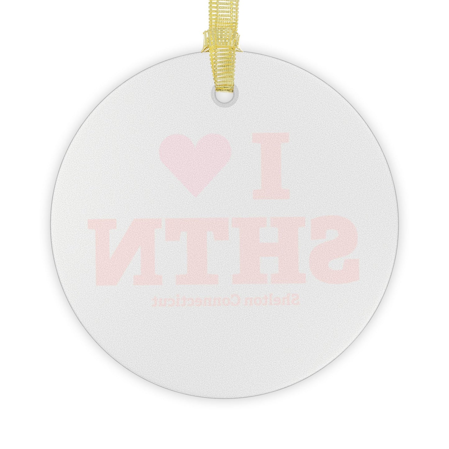I Heart SHTN Glass Ornaments