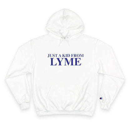 Just a kid from Lyme Champion Hoodie