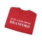Just a kid from Branford Unisex Heavy Blend™ Crewneck Sweatshirt