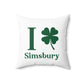 I Clover Simsbury Spun Polyester Square Pillow