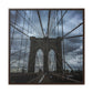 In the middle of the bridge Gallery Canvas Wraps, Square Frame