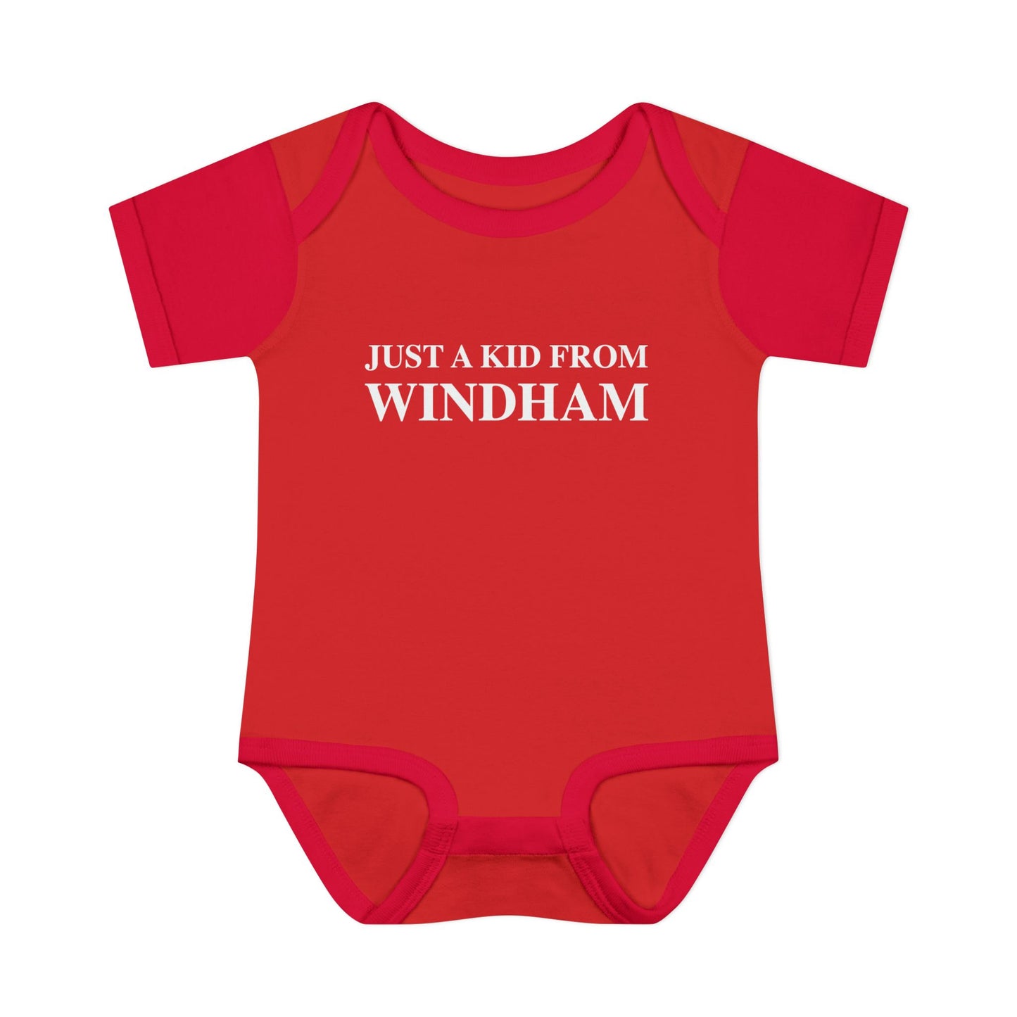 Just a kid from Windham Infant Baby Rib Bodysuit