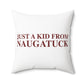 Just a kid from Naugatuck Polyester Square Pillow