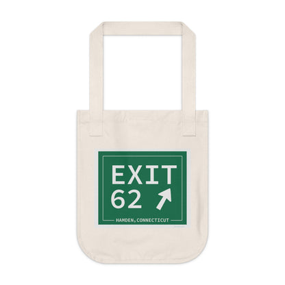 Vintage Exit 62 WCP Sign Organic Canvas Tote Bag