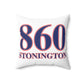 860 Stonington Red, White & Blue Spun Polyester Square Pillow
