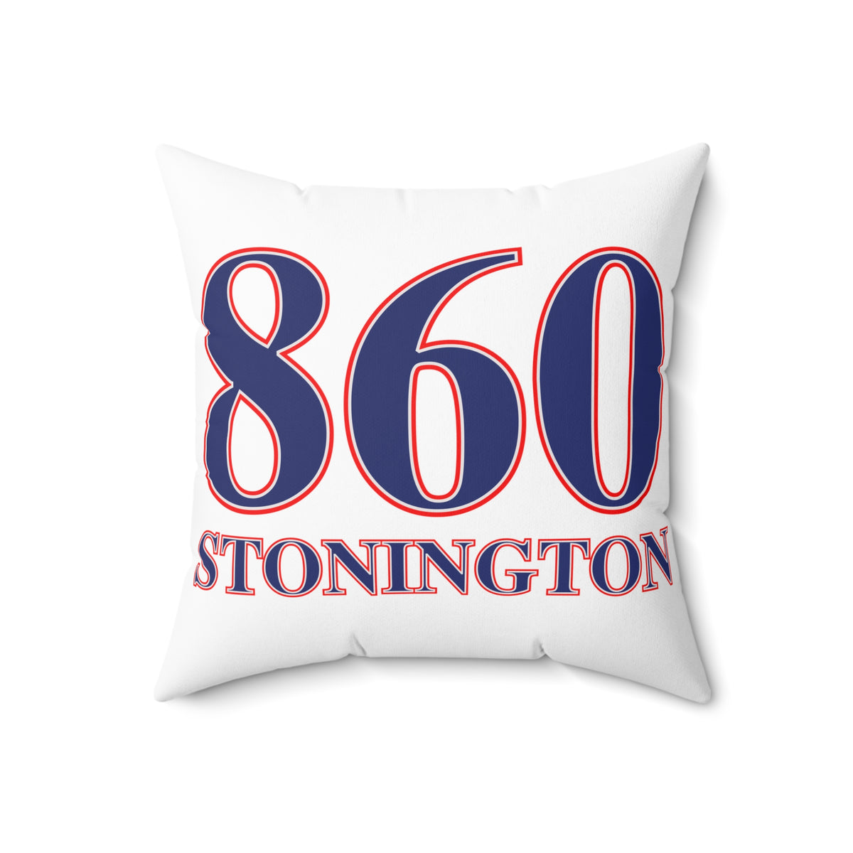 860 Stonington Red, White & Blue Spun Polyester Square Pillow
