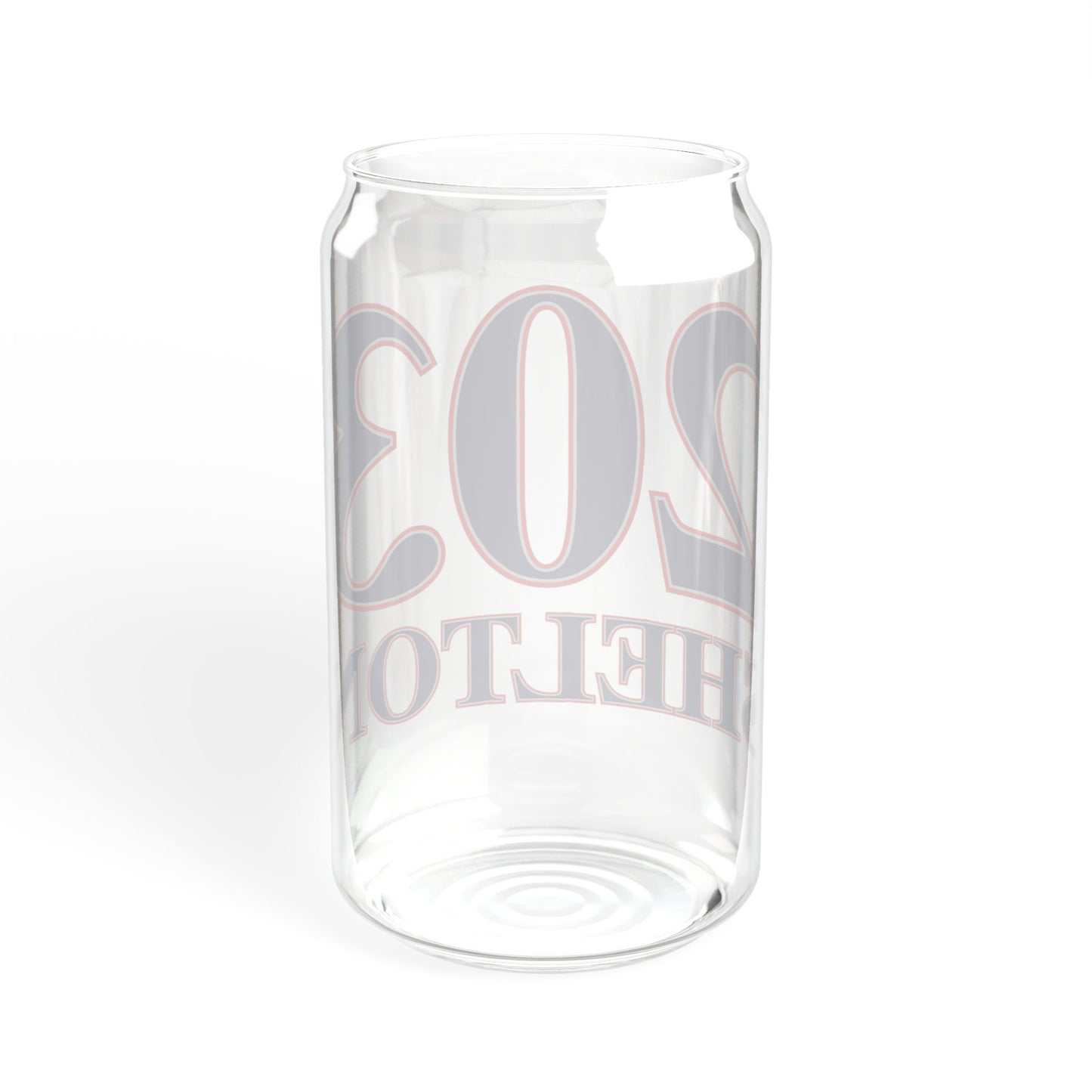 203 Shelton Red, White & Blue  Sipper Glass, 16oz